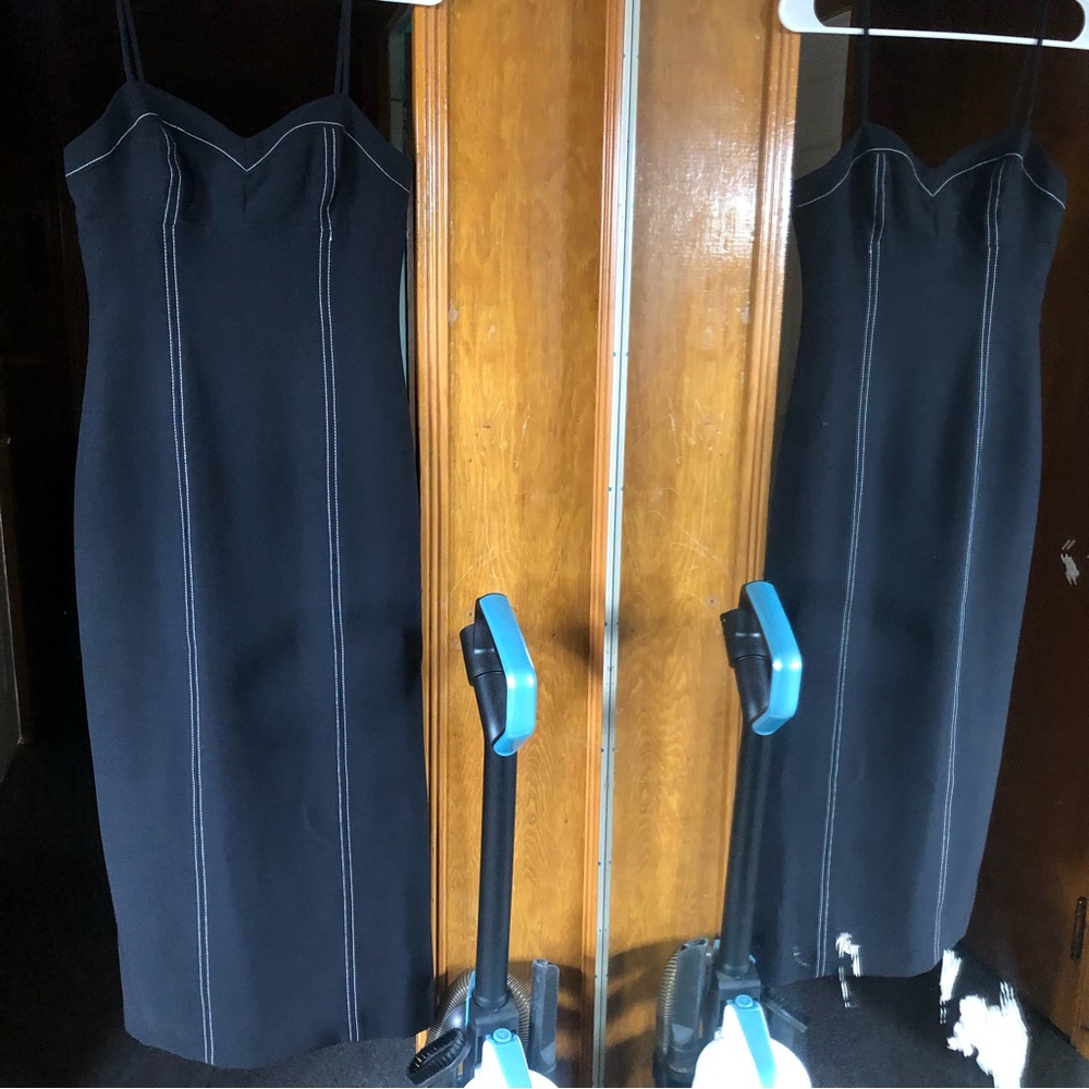 ZARA TOPSTITCHING DRESS - Picture 7 of 16